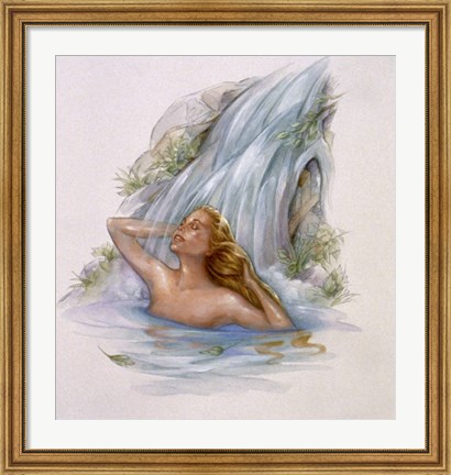 Framed Mermaid 4 Print