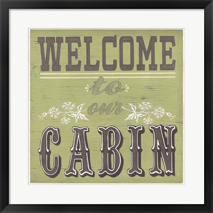 Framed Cabin Life I Print