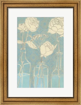 Framed Apothecary Flowers II Print