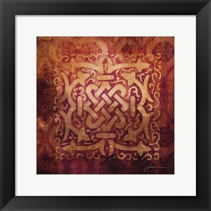 Framed Antiquity Tiles IV Print