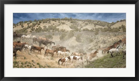 Framed Moving the Herd Print