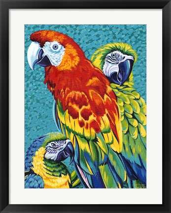 Framed Birds in Paradise III Print