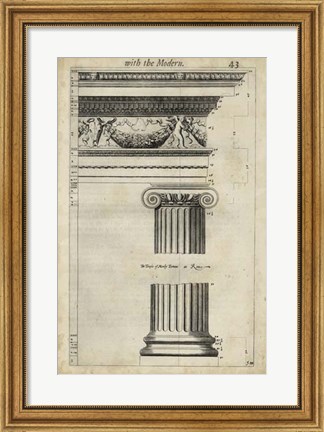 Framed Ancient Architecture III Print