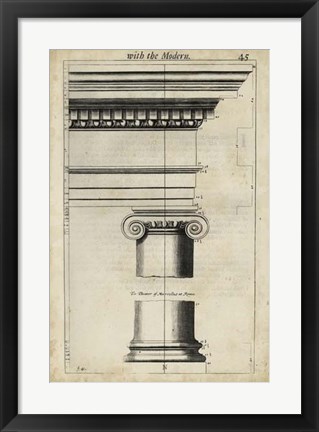 Framed Ancient Architecture VI Print