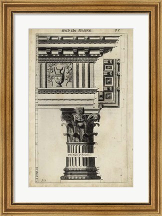 Framed Ancient Architecture VII Print