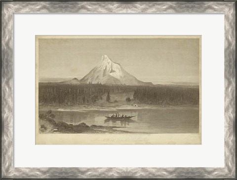 Framed Mount Hood from Columbia Print