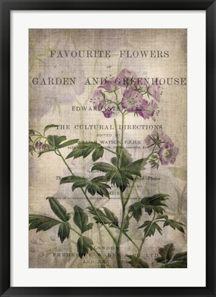 Framed Favorite Flowers IV Print