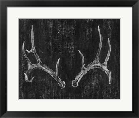 Framed Rustic Antlers II Print