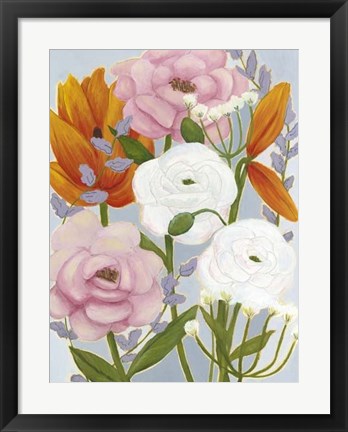 Framed Morning Bouquet II Print