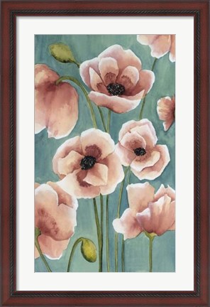 Framed Freckled Poppies II Print