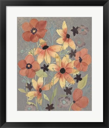 Framed Offset Botanicals I Print