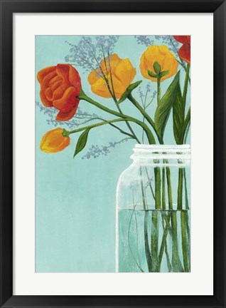 Framed Sylvan Bouquet II Print