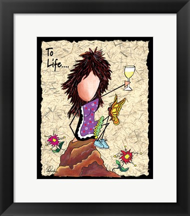 Framed Toast To Life Print