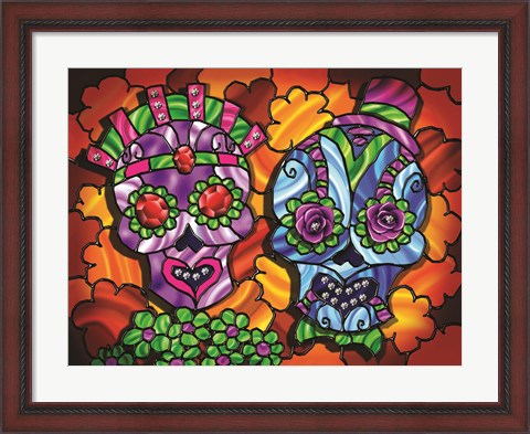 Framed Day of the Dead 1 Print