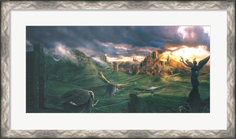 Framed Castle Highlands Print