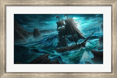 Framed Dangerous Seas Print