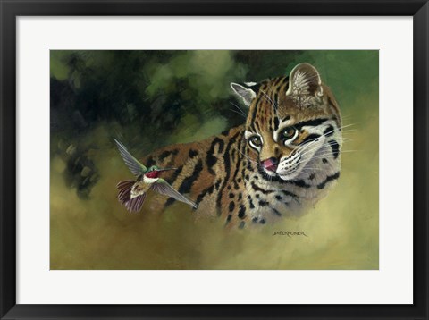Framed Whiskers and Wings Print
