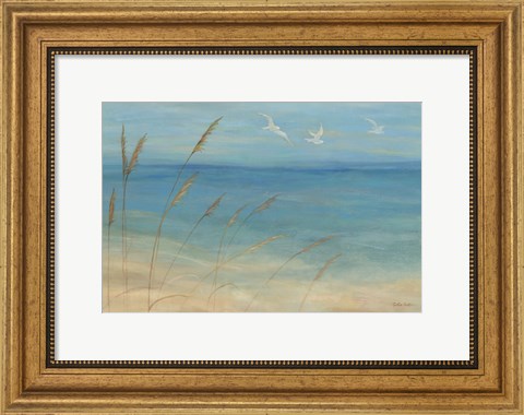 Framed Seagrass Seagulls Print