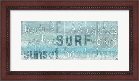 Framed Seascape Sentiment I Print