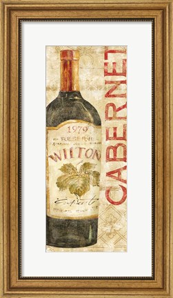 Framed Wine Stucco II Print