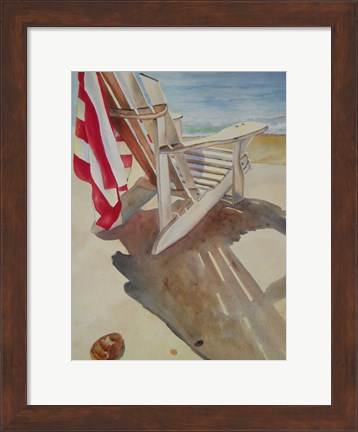 Framed Beach Chair Print