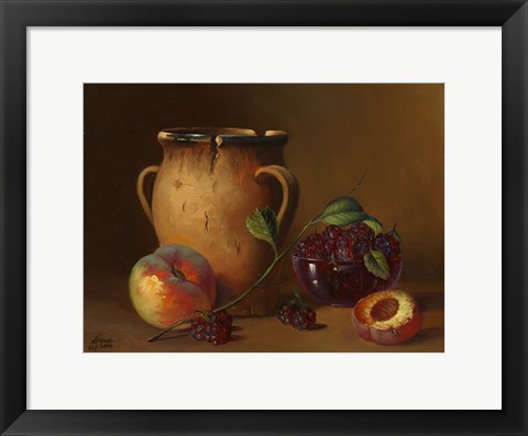 Framed Fruit and Pot Print