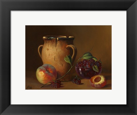 Framed Fruit and Pot Print