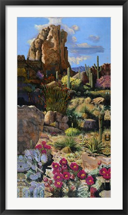 Framed Desert Oasis 1 Print
