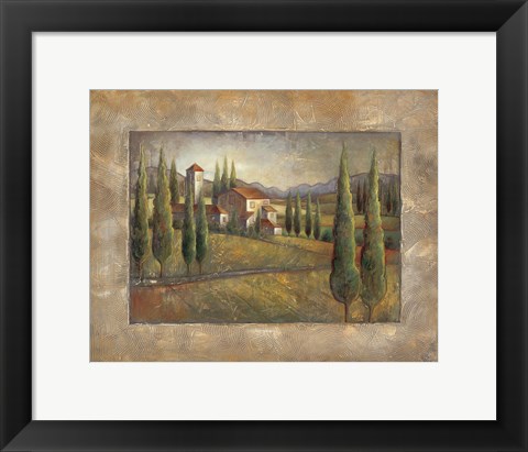 Framed Tuscan Sun I Print