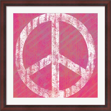 Framed Pink Peace Print