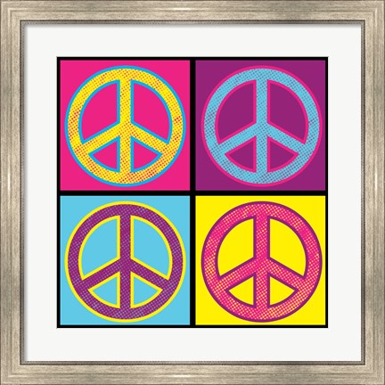Framed Peace - Colorful Print