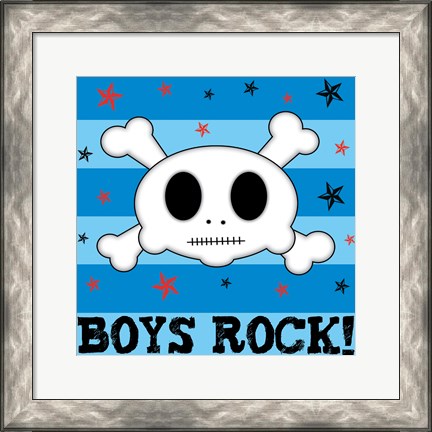 Framed Boys Rock Print