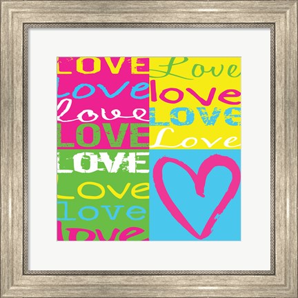 Framed Love Squares Print