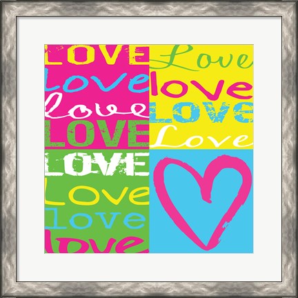 Framed Love Squares Print
