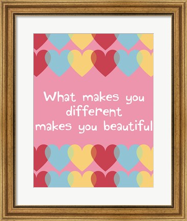 Framed What Makes You Different 2 Print
