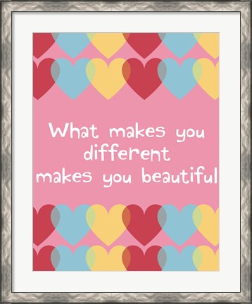 Framed What Makes You Different 2 Print