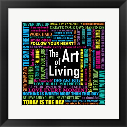 Framed Art of Living Print