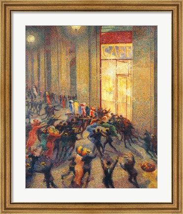 Framed Riot in the Gallery, 1910 Print