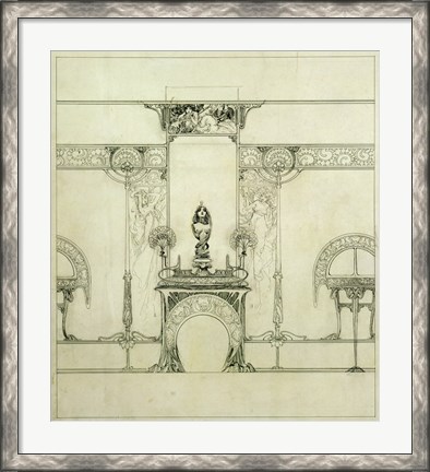 Framed Design for the Boutique of Jeweller Fouquet, 6, Rue Royale Print