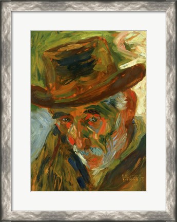 Framed Head of an Old Man 1909 Print