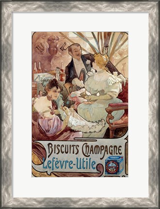 Framed Champagne Biscuits, 1897 Print