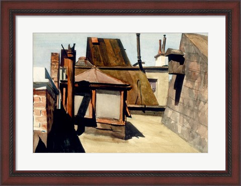 Framed My Roof 1928 Print