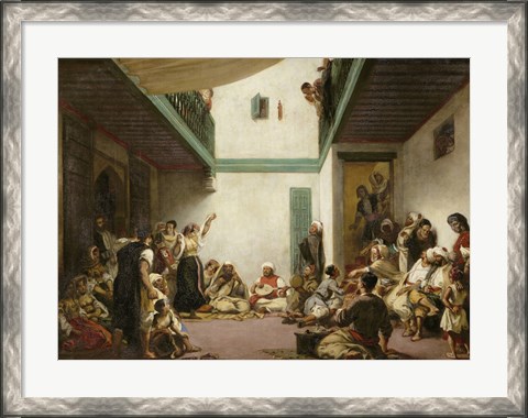 Framed Jewish Wedding in Morocco, 1839 Print