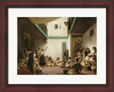 Framed Jewish Wedding in Morocco, 1839 Print