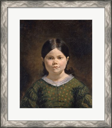 Framed Portrait of Lucile Virginie Le Guillou Print