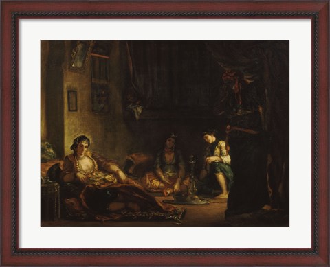 Framed Women of Algiers in their Apartment, 1847-49 Print