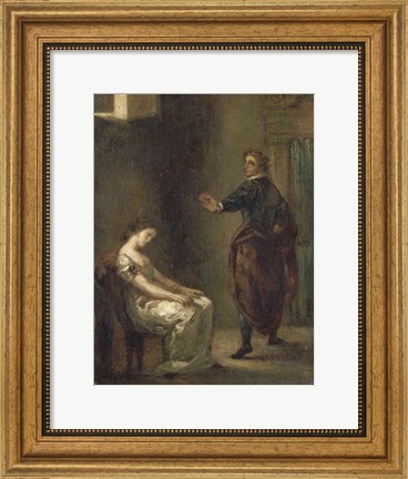 Framed Hamlet and Ophelia Print
