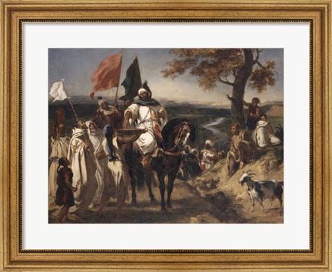 Framed Caid, Moroccan Chief Print