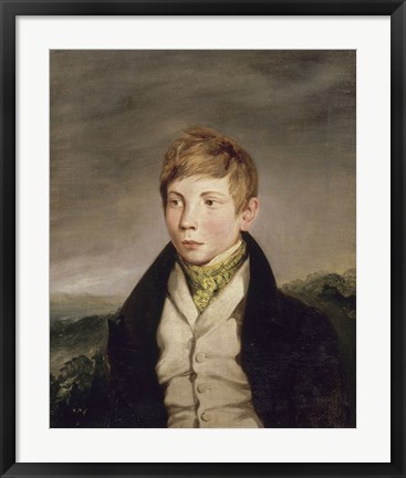 Framed Portrait of Richard-Auguste de la Hautiere Print