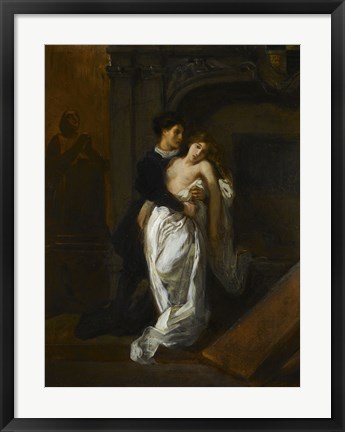 Framed Romeo and Juliet at the Capulet Tomb Print